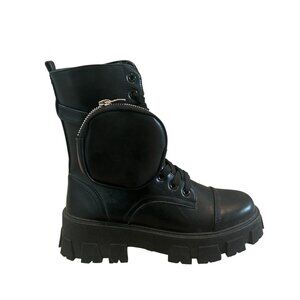 Cape Robbin Combat Boots Black Size 7